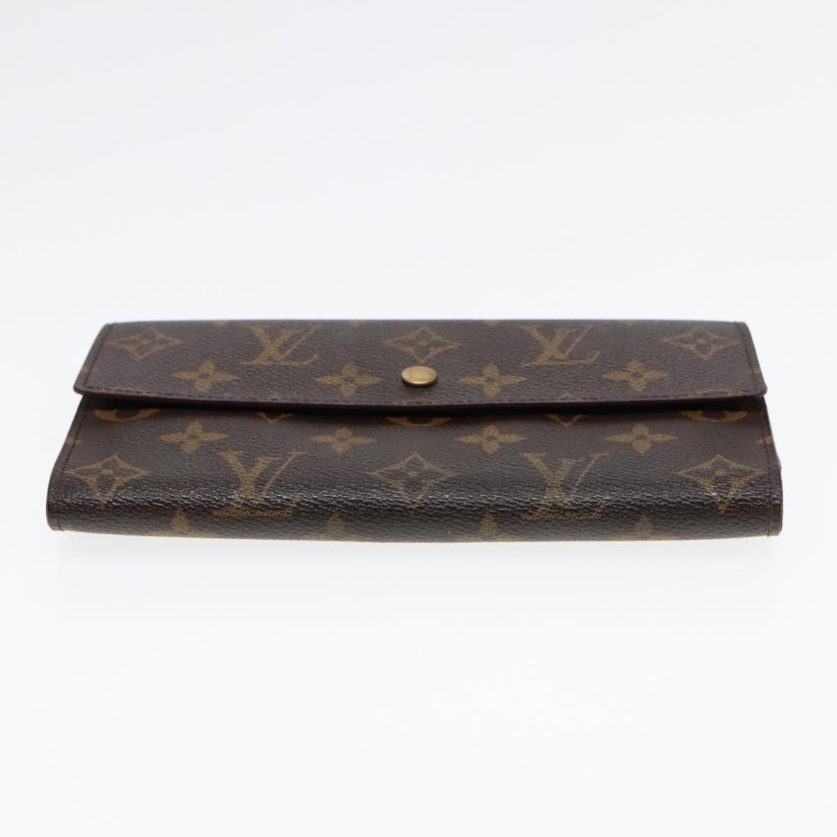 LOUIS VUITTON Monogram Portefeuille International Wallet M61217 LV Auth 91026