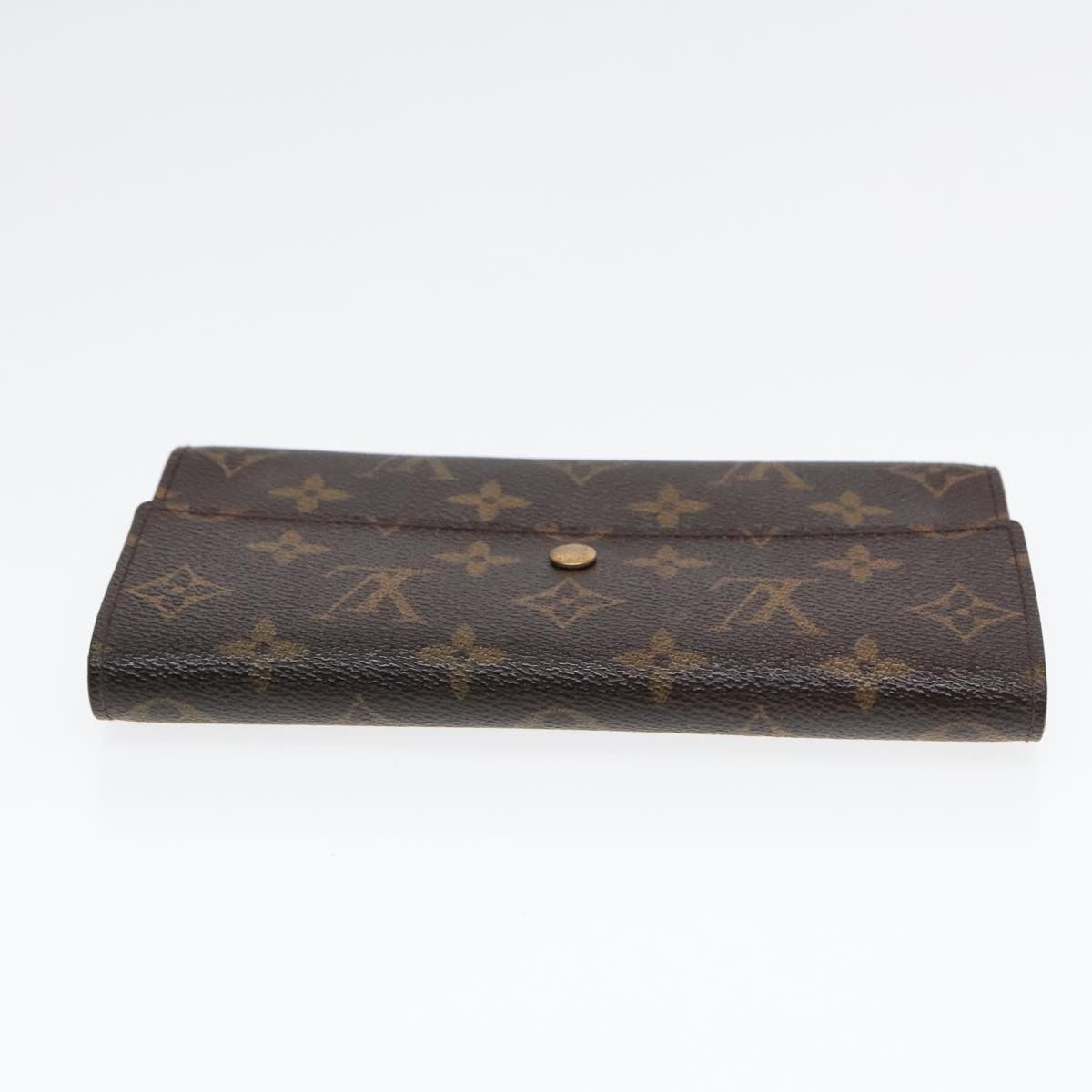 LOUIS VUITTON Monogram Portefeuille International Wallet M61217 LV Auth 91026