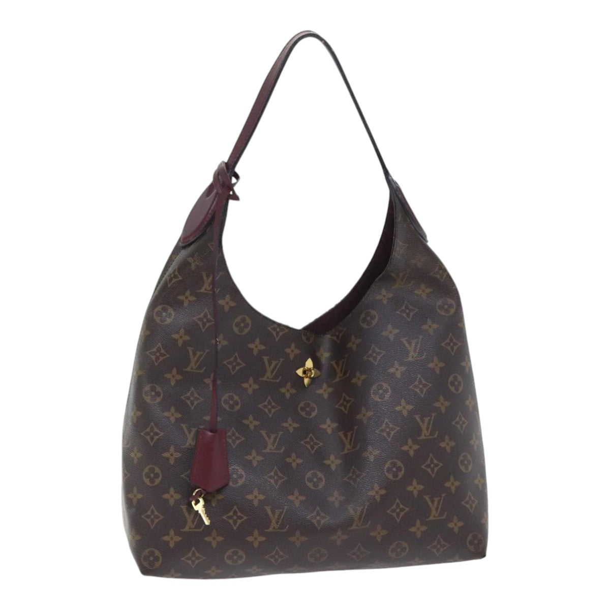 LOUIS VUITTON Monogram Flower Hobo Shoulder Bag M43545 LV Auth 91087