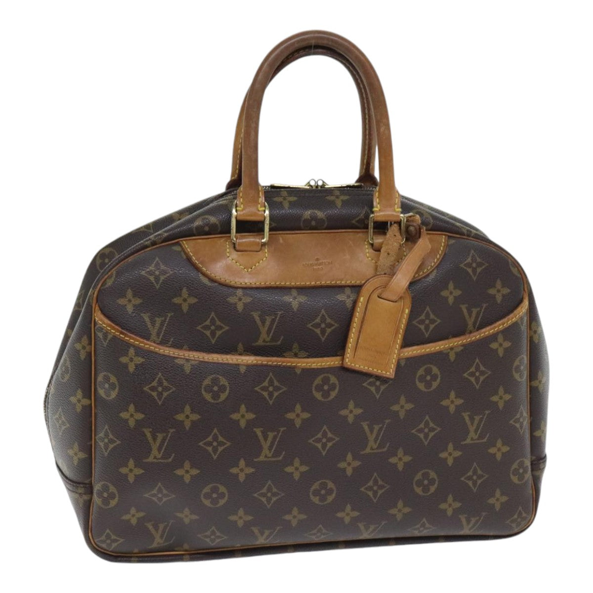 LOUIS VUITTON Monogram Deauville Hand Bag M47270 LV Auth 91096