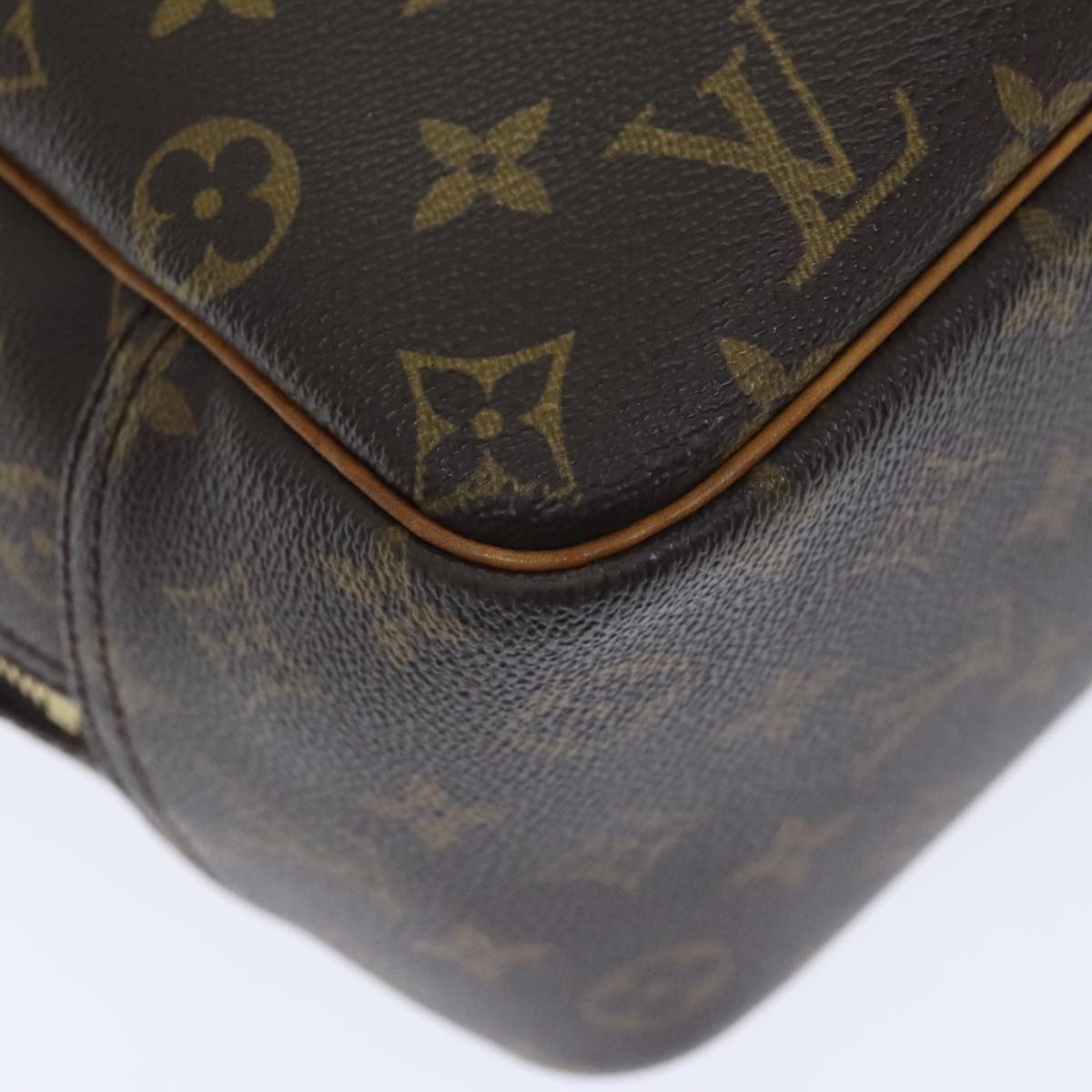 LOUIS VUITTON Monogram Deauville Hand Bag M47270 LV Auth 91096