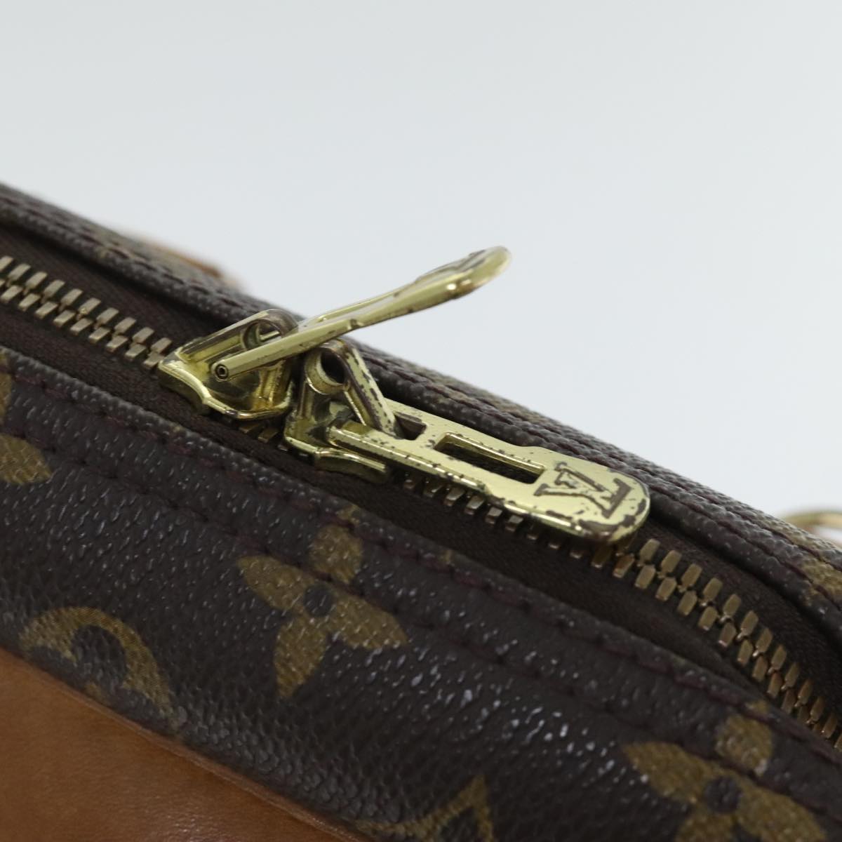 LOUIS VUITTON Monogram Deauville Hand Bag M47270 LV Auth 91096