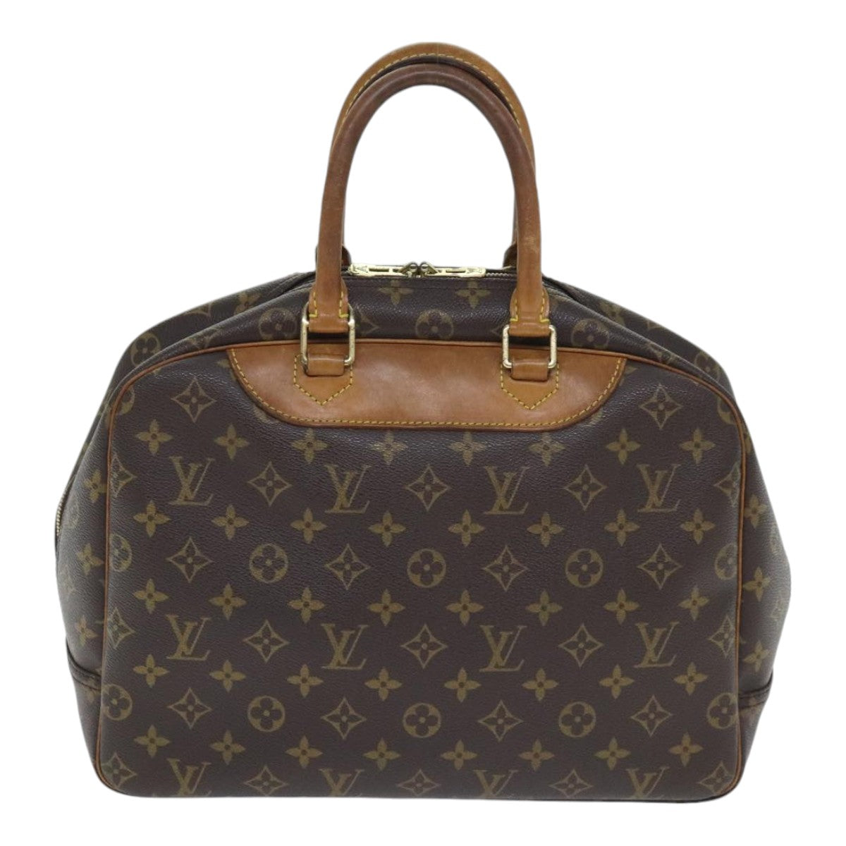 LOUIS VUITTON Monogram Deauville Hand Bag M47270 LV Auth 91096