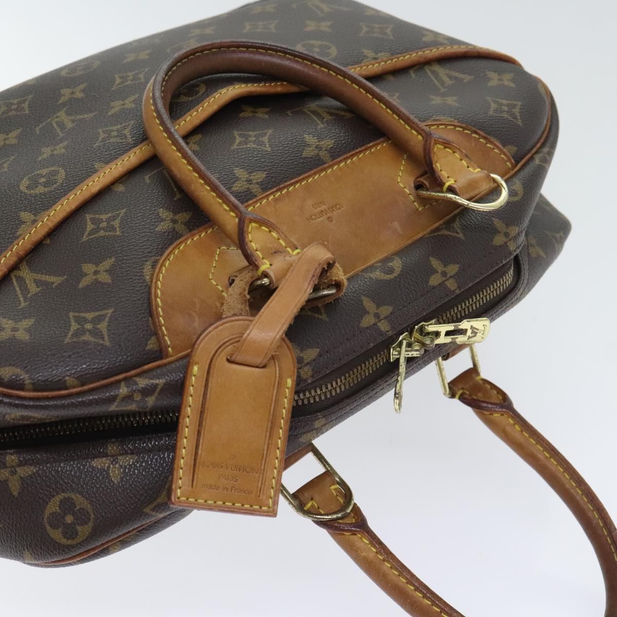 LOUIS VUITTON Monogram Deauville Hand Bag M47270 LV Auth 91096