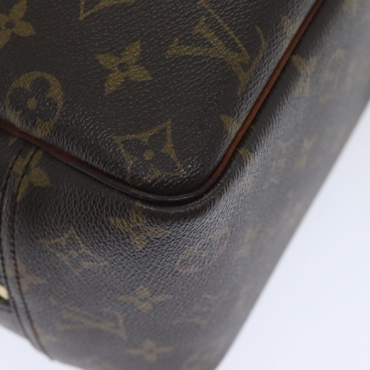 LOUIS VUITTON Monogram Deauville Hand Bag M47270 LV Auth 91097