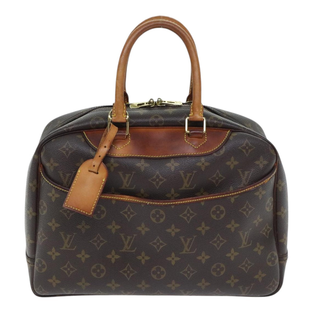 LOUIS VUITTON Monogram Deauville Hand Bag M47270 LV Auth 91097