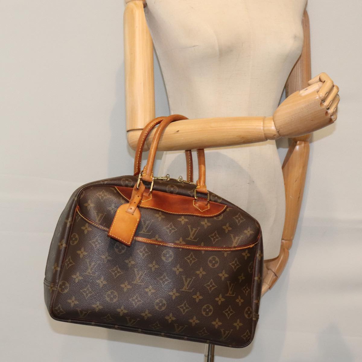 LOUIS VUITTON Monogram Deauville Hand Bag M47270 LV Auth 91097