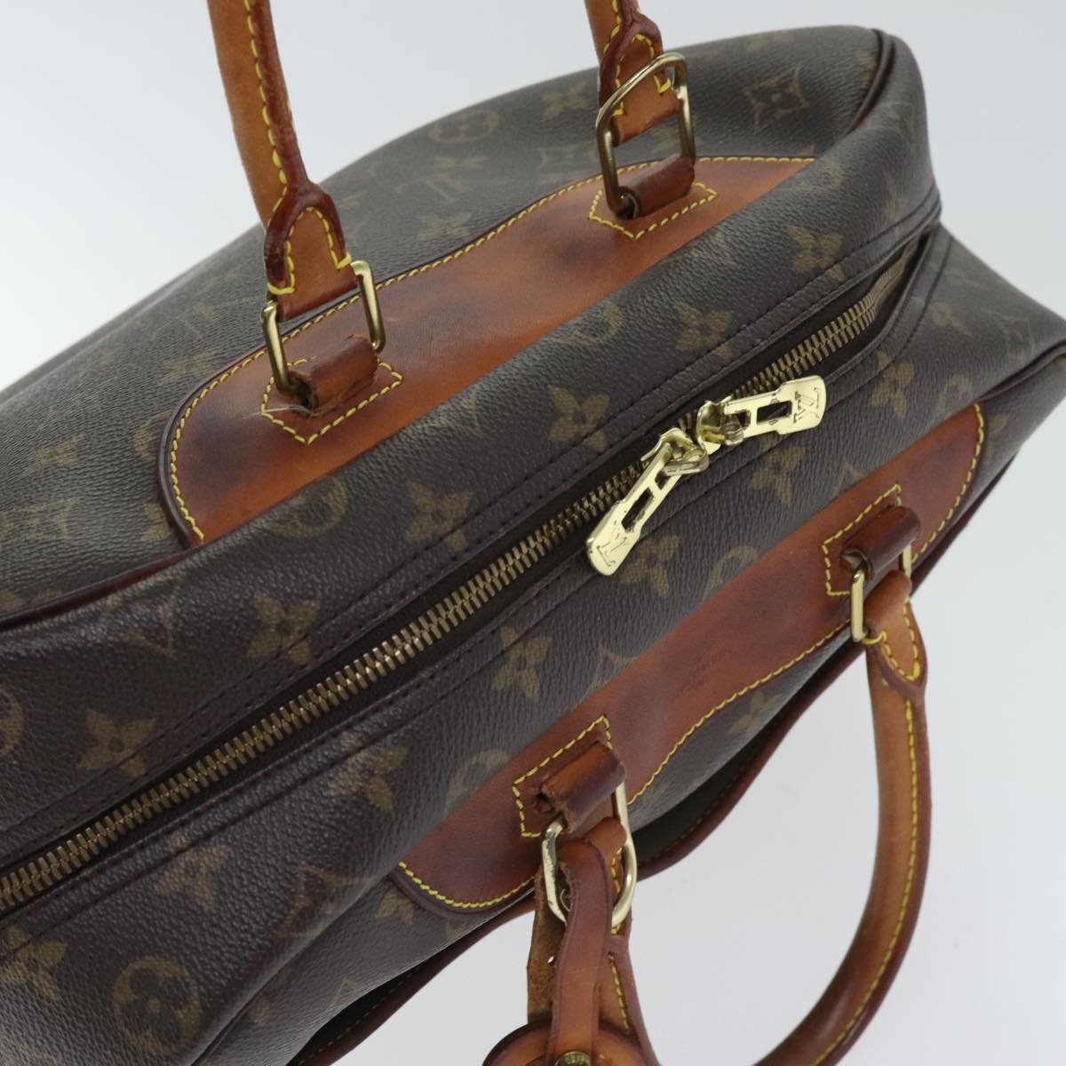 LOUIS VUITTON Monogram Deauville Hand Bag M47270 LV Auth 91097