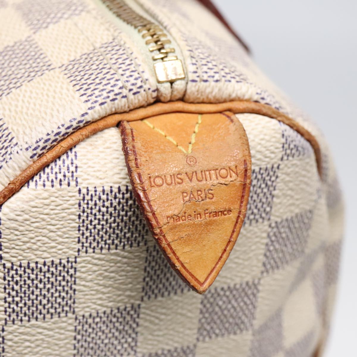 LOUIS VUITTON Damier Azur Speedy 25 Hand Bag N41534 LV Auth 91099