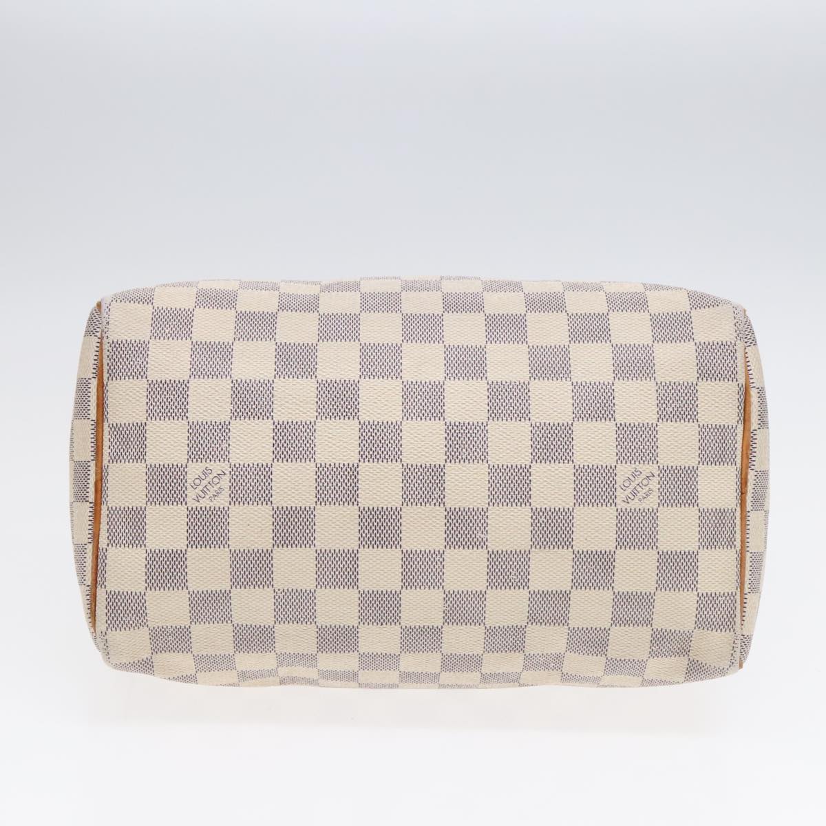 LOUIS VUITTON Damier Azur Speedy 25 Hand Bag N41534 LV Auth 91099