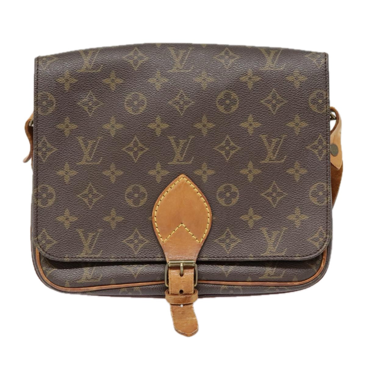 LOUIS VUITTON Monogram Cartouchiere GM Shoulder Bag M51252 LV Auth 91101