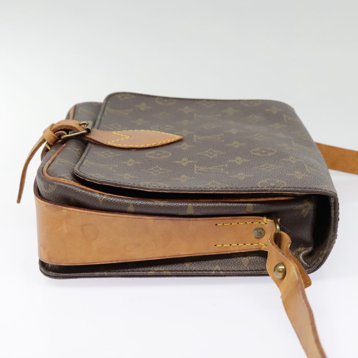 LOUIS VUITTON Monogram Cartouchiere GM Shoulder Bag M51252 LV Auth 91101