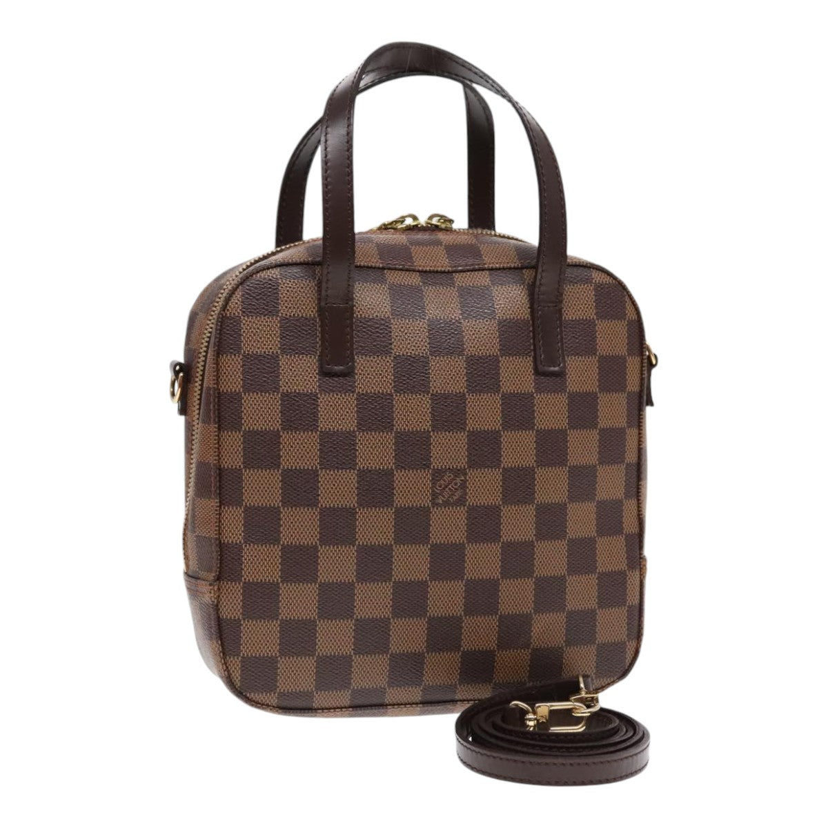 LOUIS VUITTON Damier Ebene Spontini Hand Bag SP Order N48021 LV Auth 91113A