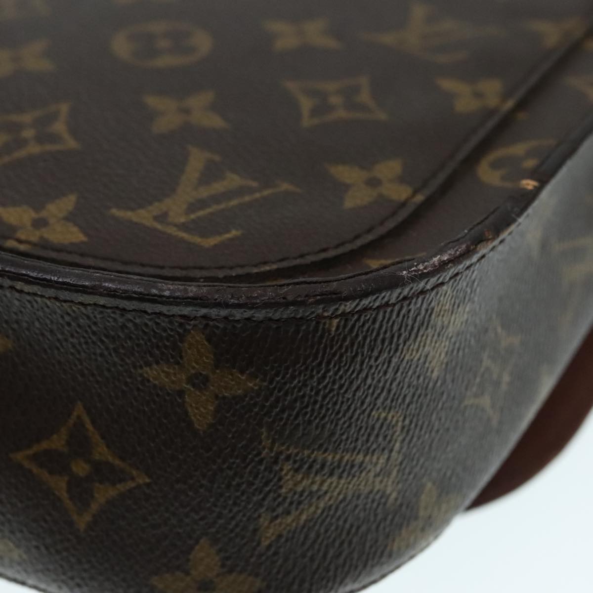 LOUIS VUITTON Monogram Saint Cloud GM Shoulder Bag M51242 LV Auth 91115