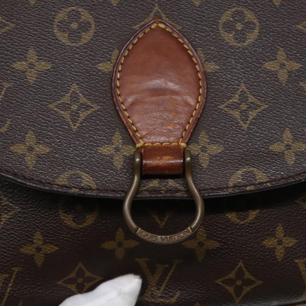 LOUIS VUITTON Monogram Saint Cloud GM Shoulder Bag M51242 LV Auth 91115