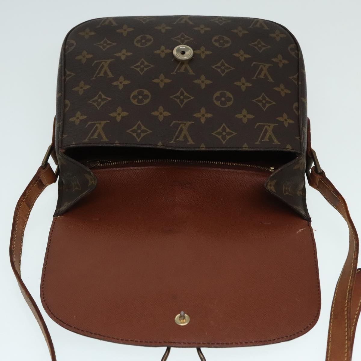 LOUIS VUITTON Monogram Saint Cloud GM Shoulder Bag M51242 LV Auth 91115