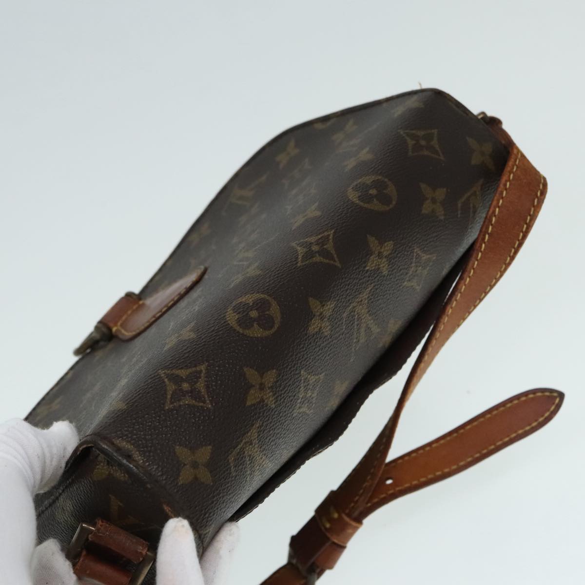 LOUIS VUITTON Monogram Saint Cloud GM Shoulder Bag M51242 LV Auth 91115