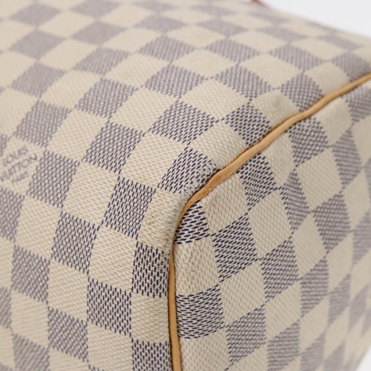 LOUIS VUITTON Damier Azur Speedy 30 Hand Bag N41533 LV Auth 91120