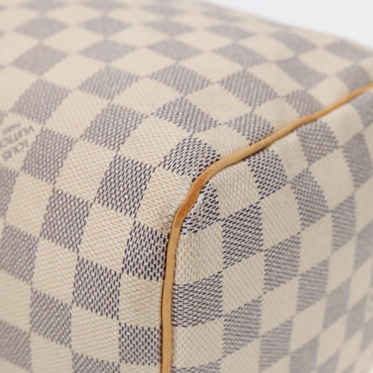 LOUIS VUITTON Damier Azur Speedy 30 Hand Bag N41533 LV Auth 91120