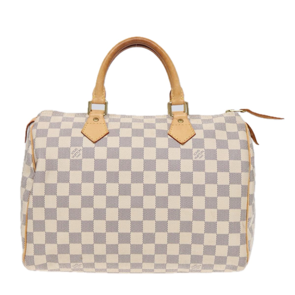 LOUIS VUITTON Damier Azur Speedy 30 Hand Bag N41533 LV Auth 91120