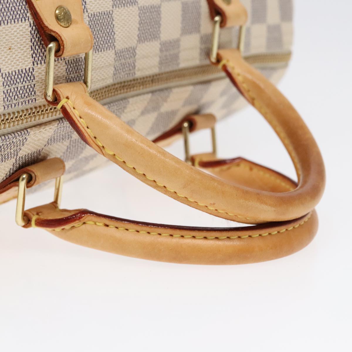 LOUIS VUITTON Damier Azur Speedy 30 Hand Bag N41533 LV Auth 91120