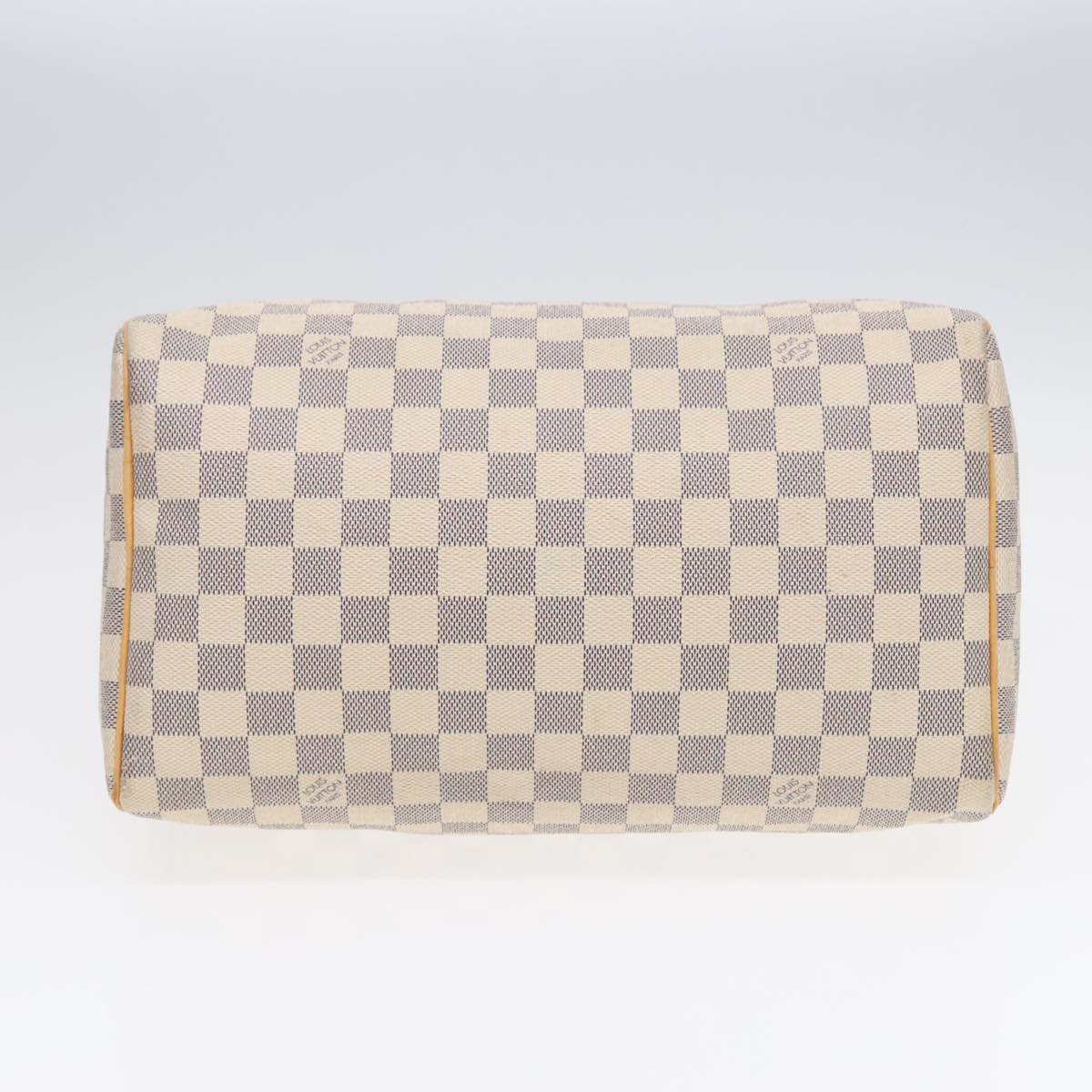 LOUIS VUITTON Damier Azur Speedy 30 Hand Bag N41533 LV Auth 91120