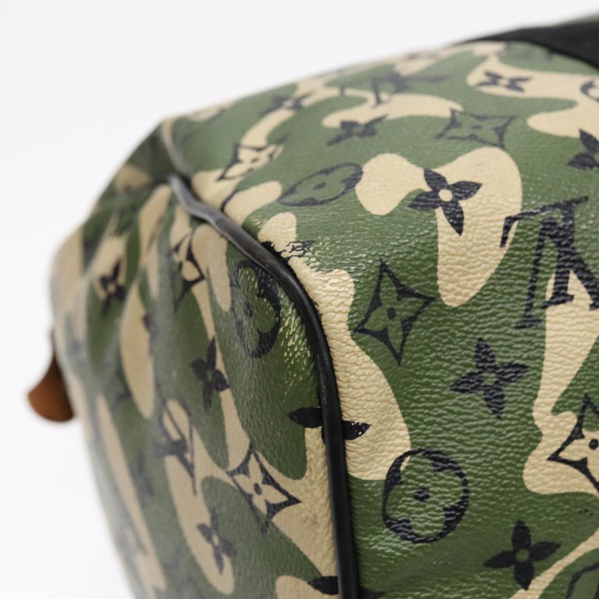 LOUIS VUITTON Camouflage Takashi Murakami Speedy 35 Hand Bag M95773 Auth 91130A