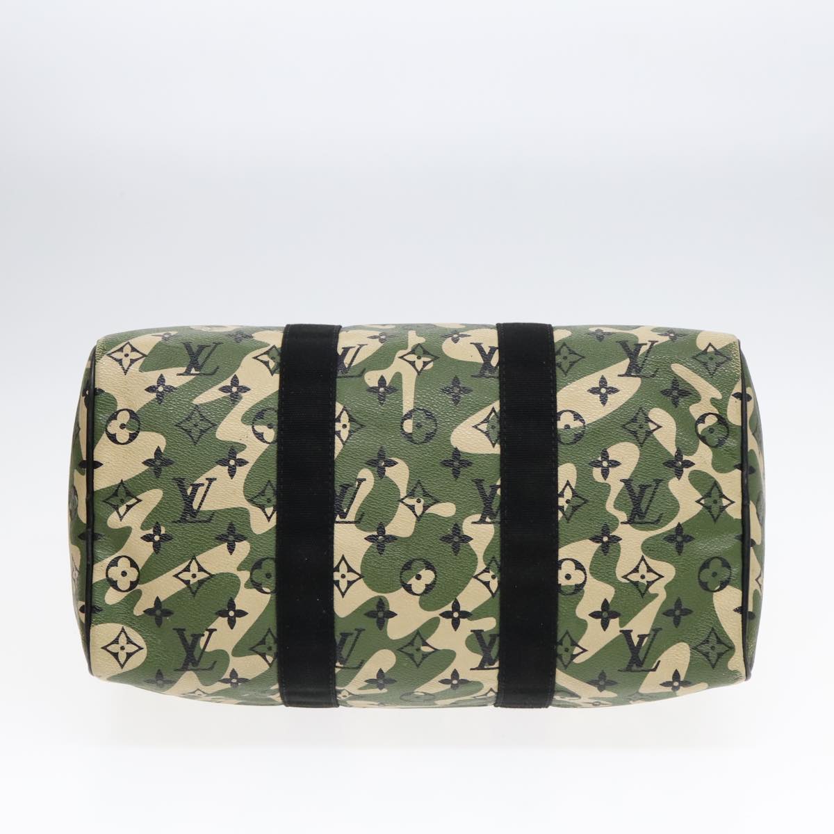 LOUIS VUITTON Camouflage Takashi Murakami Speedy 35 Hand Bag M95773 Auth 91130A