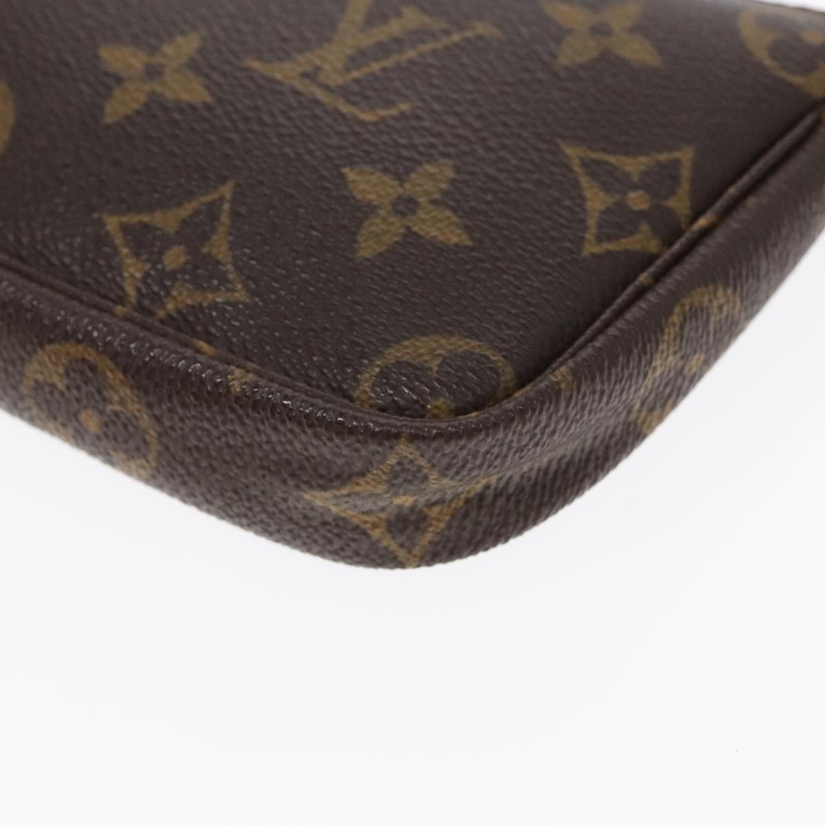 LOUIS VUITTON Monogram Mini Pochette Accessoires Pouch M58009 LV Auth 91154