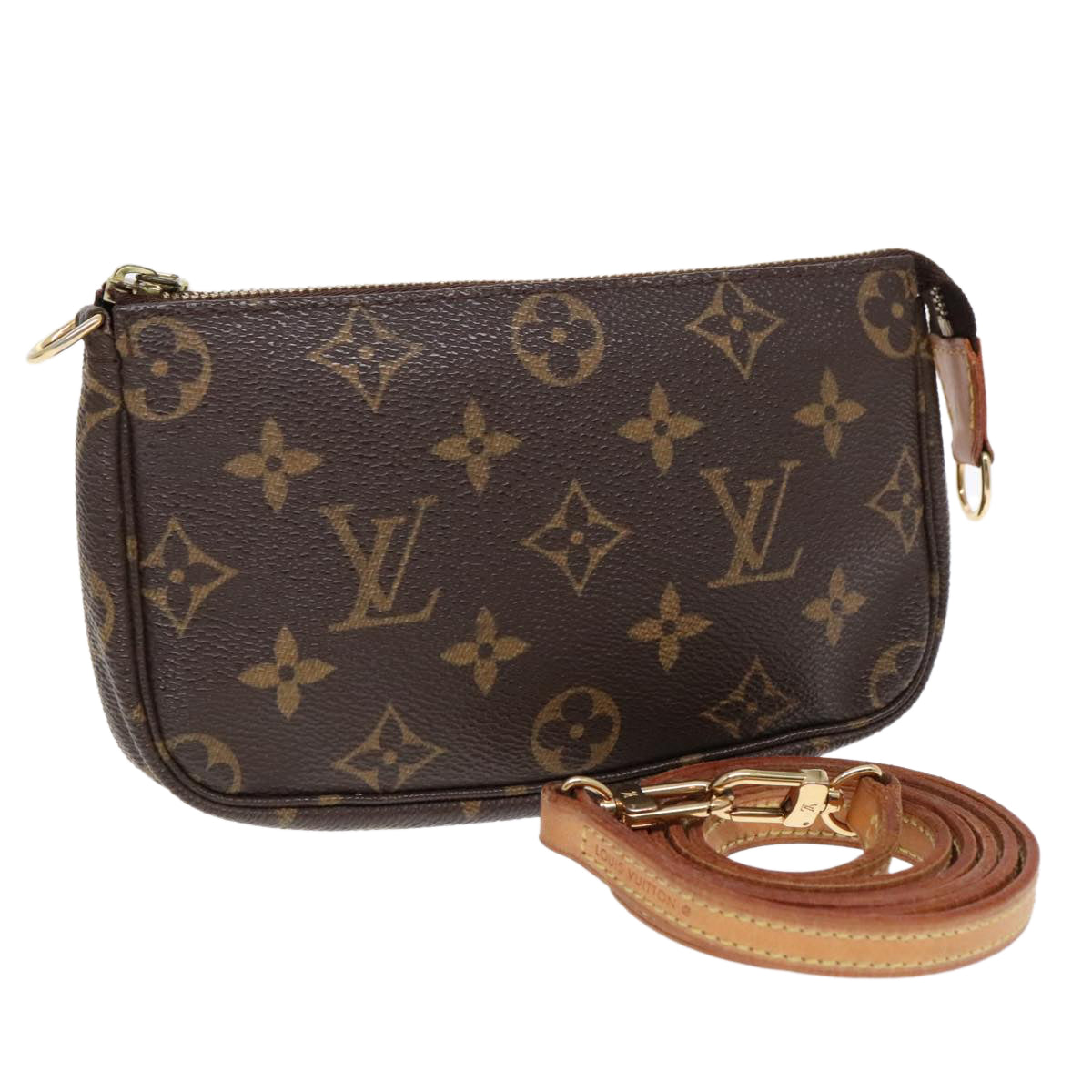 LOUIS VUITTON Monogram Mini Pochette Accessoires Pouch M58009 LV Auth 91154