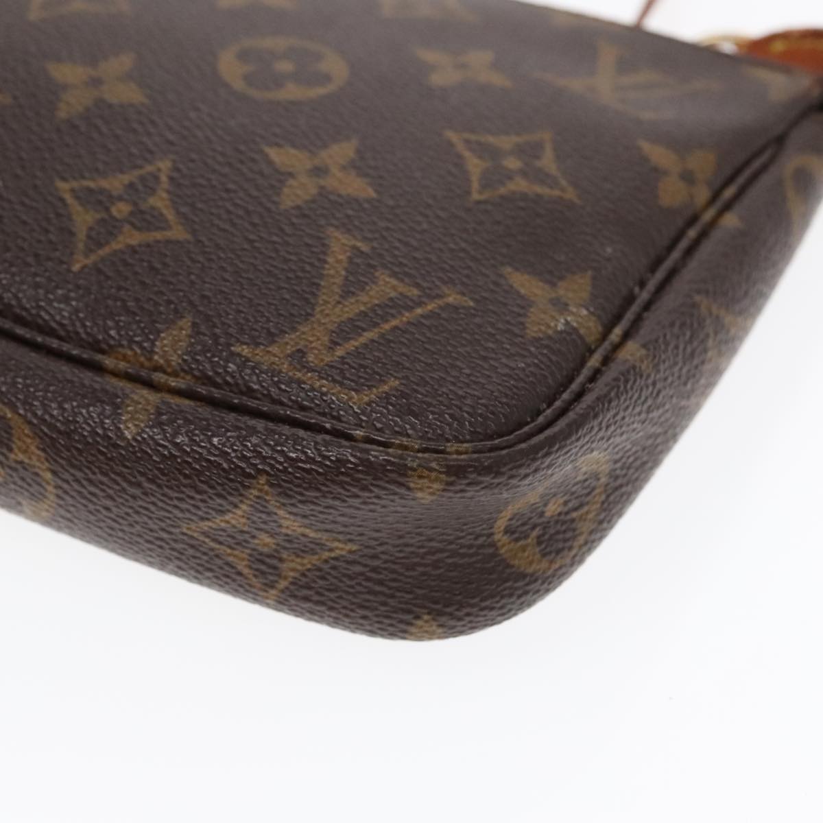 LOUIS VUITTON Monogram Pochette Accessoires Pouch M51980 LV Auth 91155