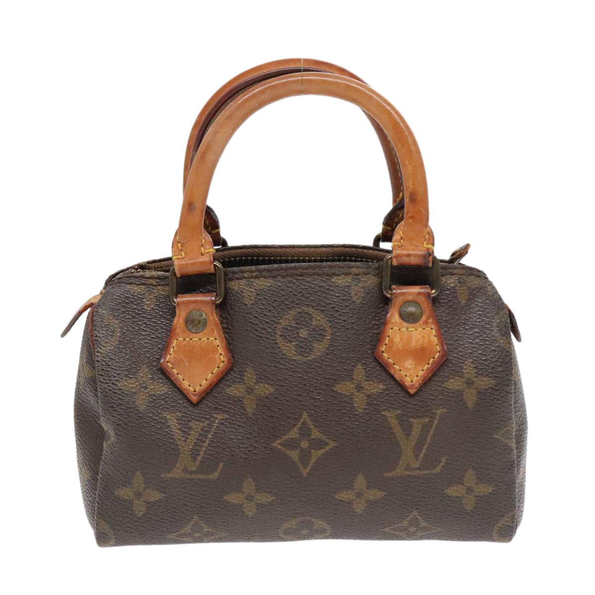 LOUIS VUITTON Monogram Mini Speedy Hand Bag M41534 LV Auth 91161