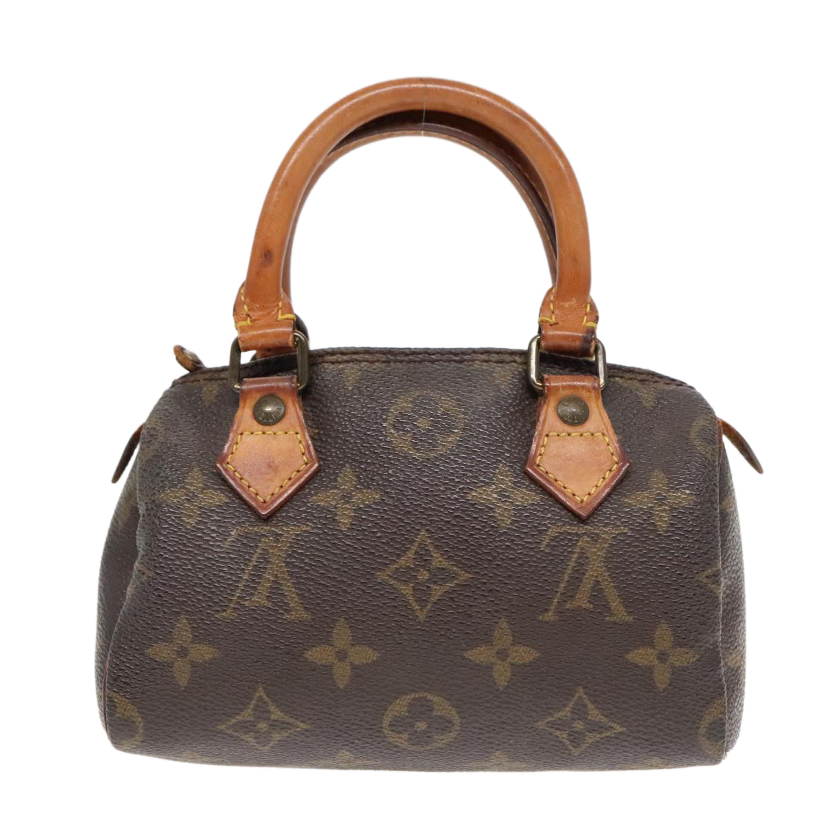 LOUIS VUITTON Monogram Mini Speedy Hand Bag M41534 LV Auth 91161