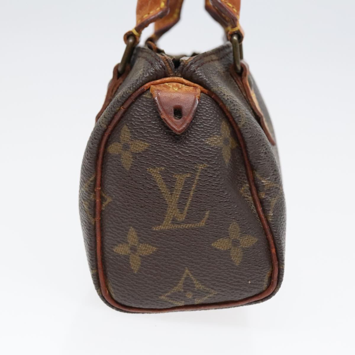 LOUIS VUITTON Monogram Mini Speedy Hand Bag M41534 LV Auth 91161