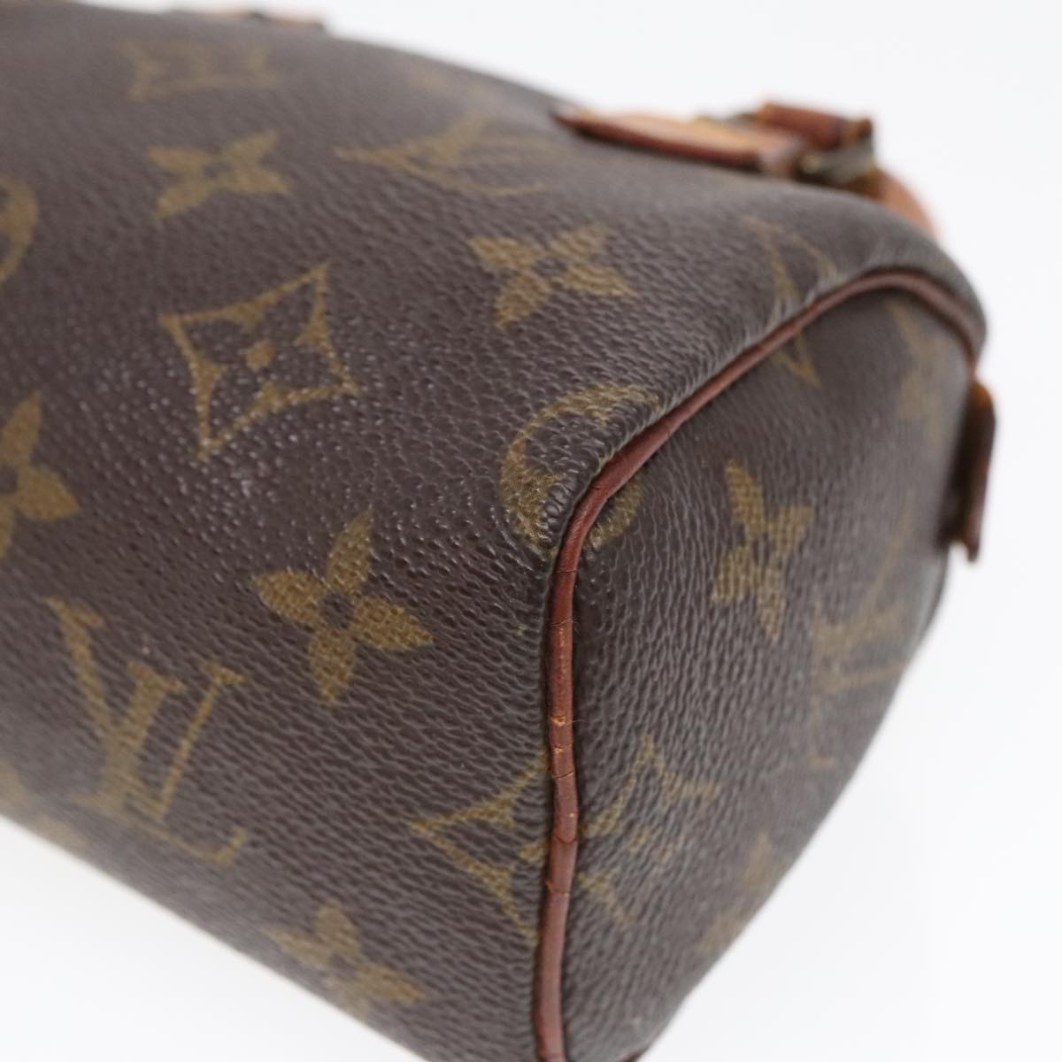 LOUIS VUITTON Monogram Mini Speedy Hand Bag M41534 LV Auth 91161