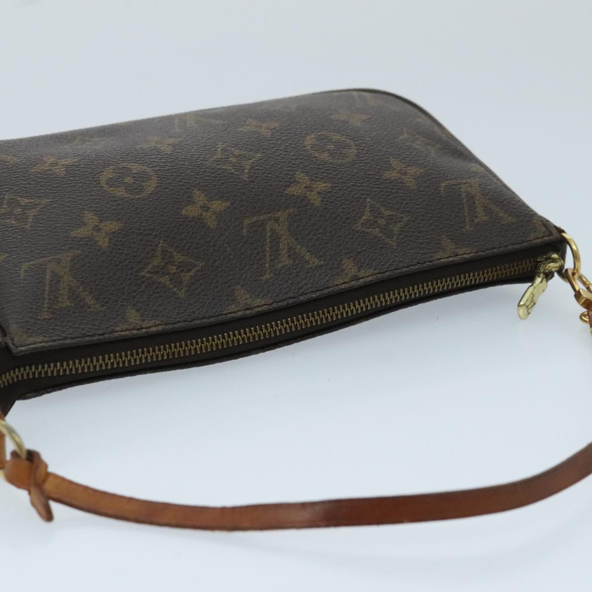 LOUIS VUITTON Monogram Pochette Accessoires Pouch M51980 LV Auth 91163