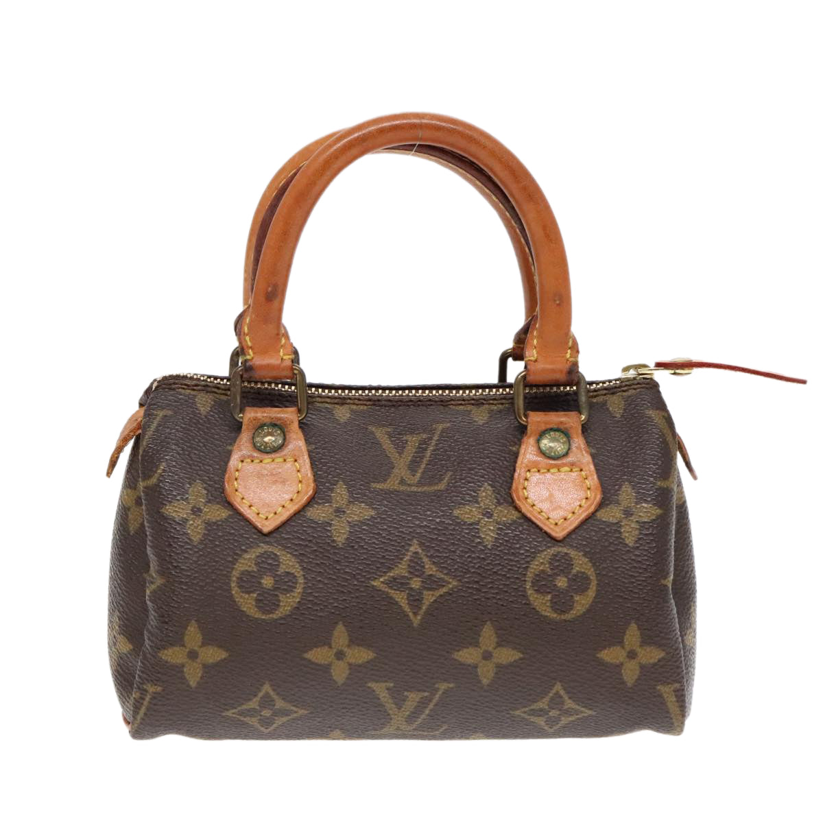 LOUIS VUITTON Monogram Mini Speedy Hand Bag M41534 LV Auth 91165