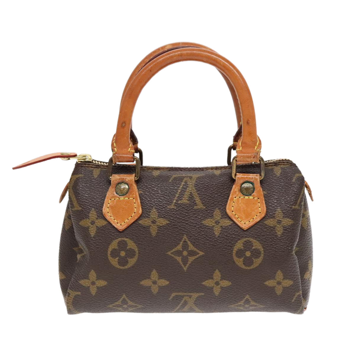 LOUIS VUITTON Monogram Mini Speedy Hand Bag M41534 LV Auth 91165