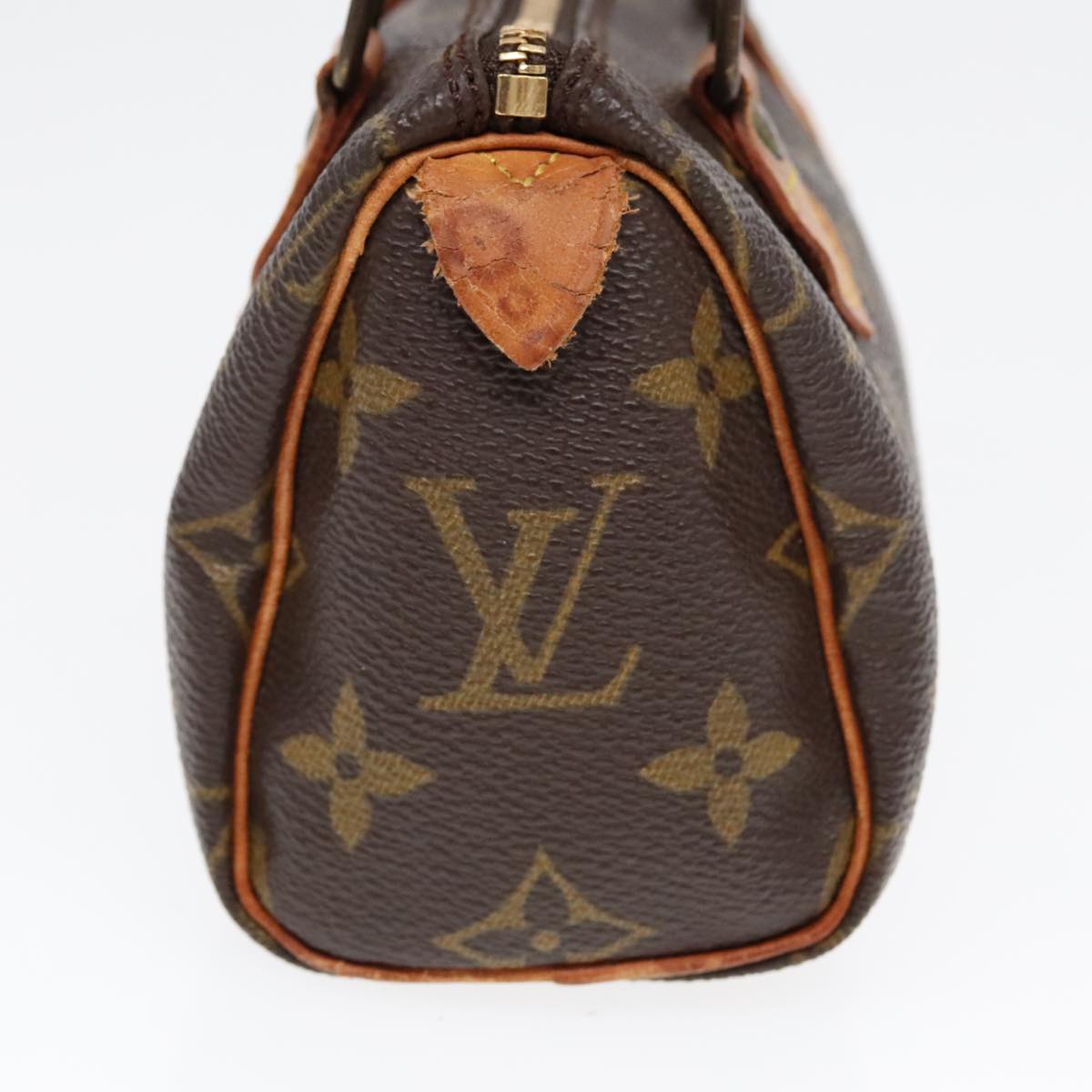 LOUIS VUITTON Monogram Mini Speedy Hand Bag M41534 LV Auth 91165