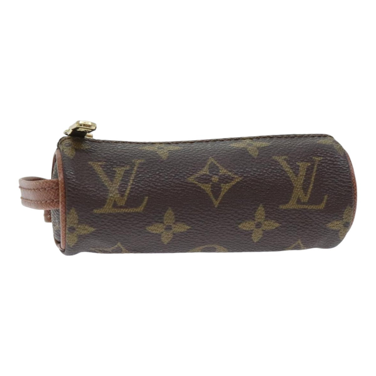 LOUIS VUITTON Monogram Etui 3 Ball de Golf Pouch M58249 LV Auth 91177