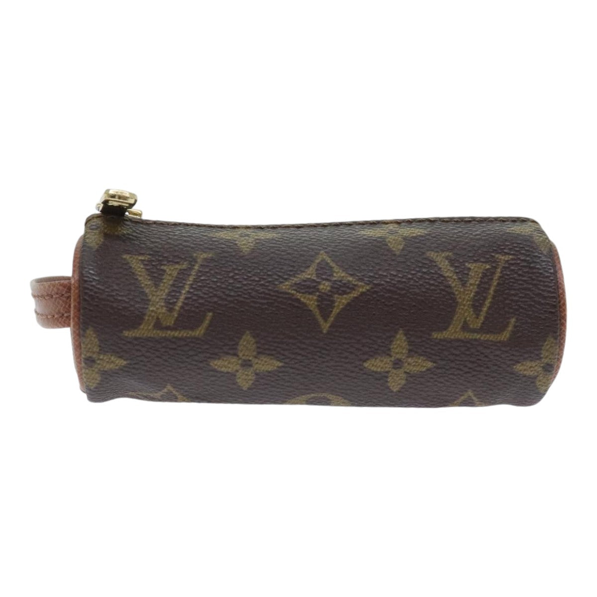 LOUIS VUITTON Monogram Etui 3 Ball de Golf Pouch M58249 LV Auth 91177