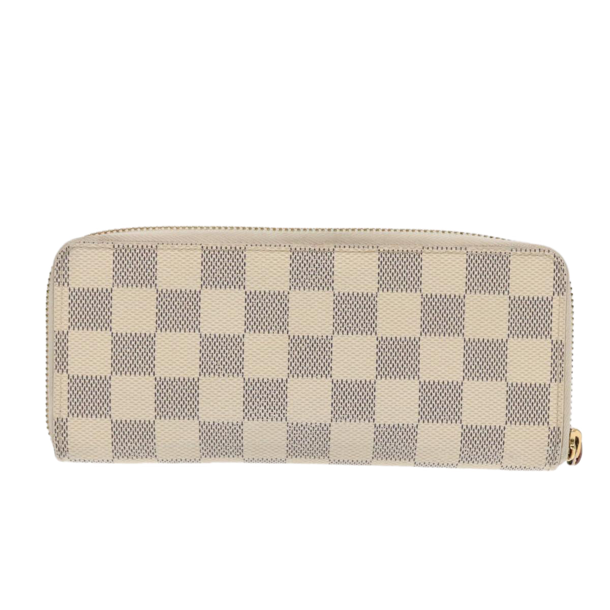 LOUIS VUITTON Damier Azur Portefeuille Clemence Long Wallet N61264 Auth 91180