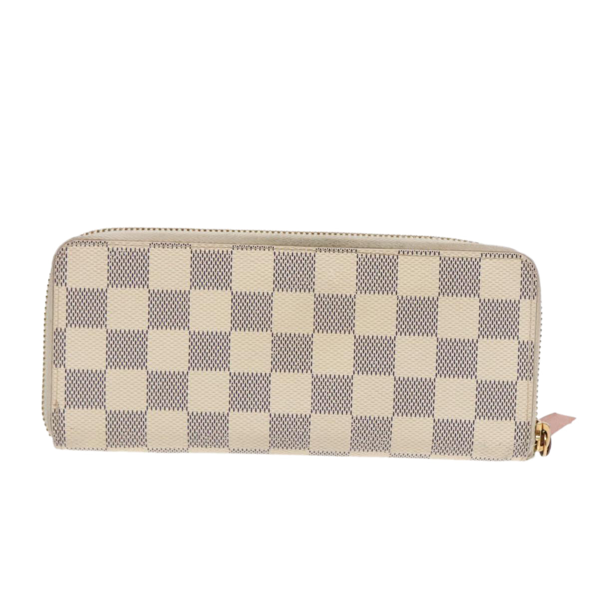 LOUIS VUITTON Damier Azur Portefeuille Clemence Long Wallet N61264 Auth 91181