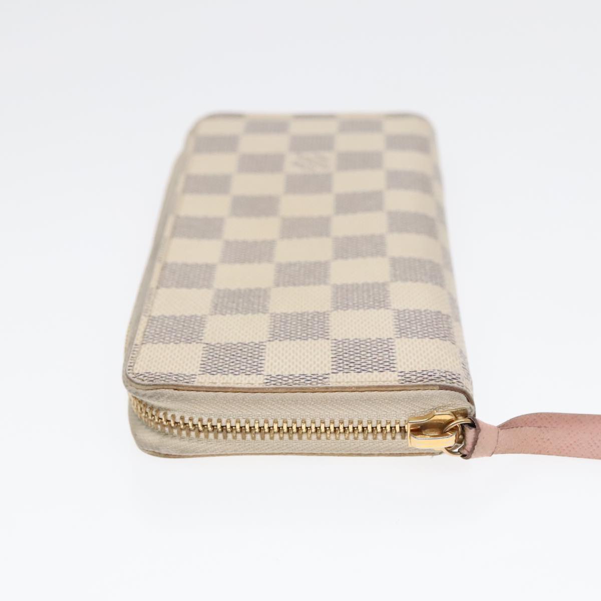 LOUIS VUITTON Damier Azur Portefeuille Clemence Long Wallet N61264 Auth 91181