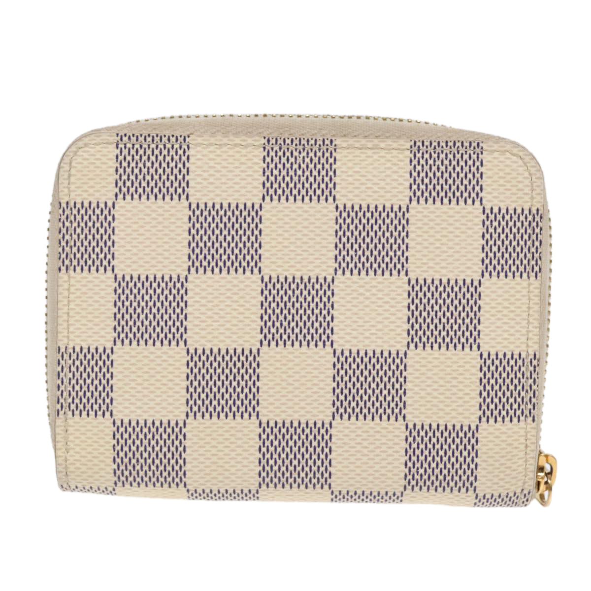 LOUIS VUITTON Damier Azur Zippy Coin Purse N60138 LV Auth 91185