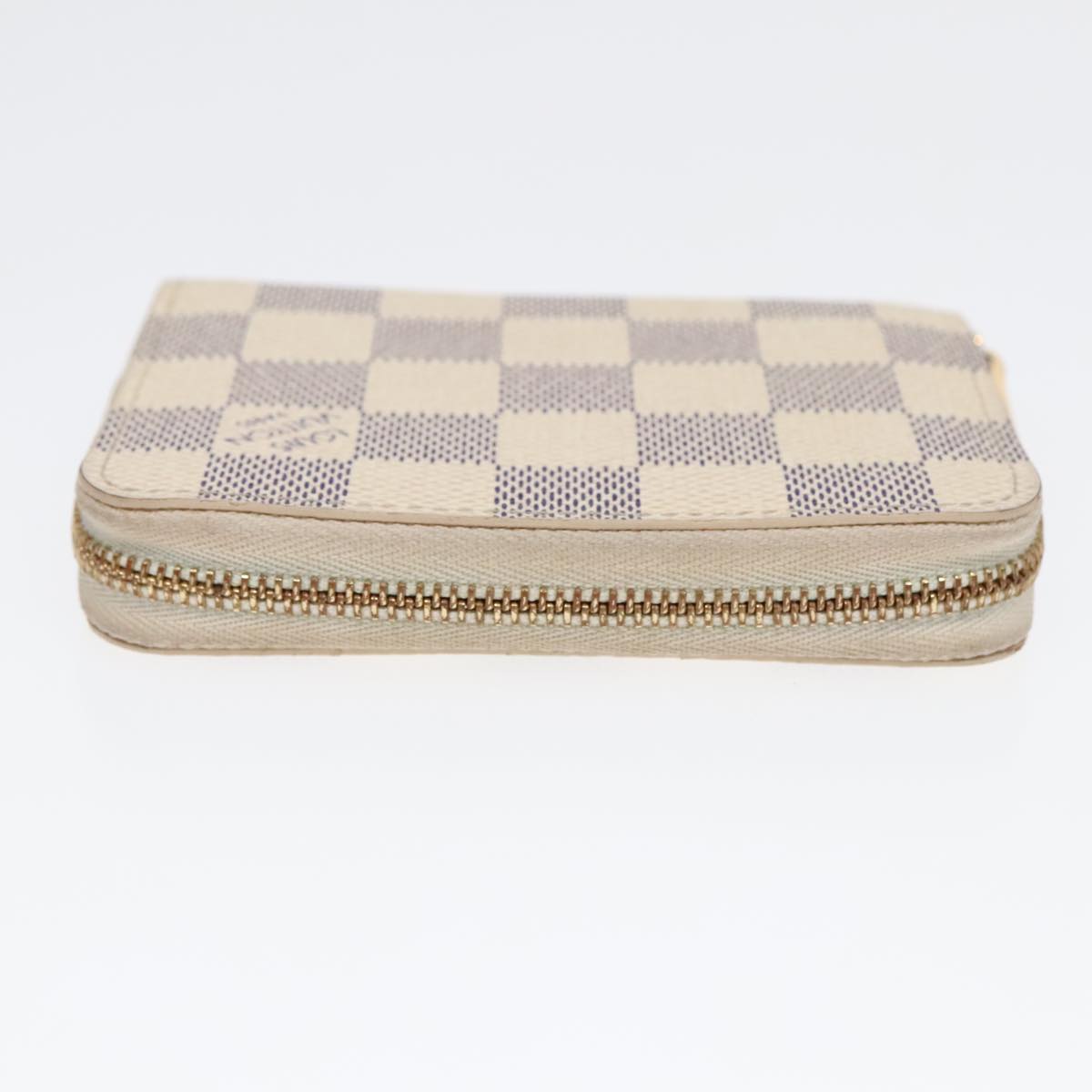 LOUIS VUITTON Damier Azur Zippy Coin Purse N60138 LV Auth 91185