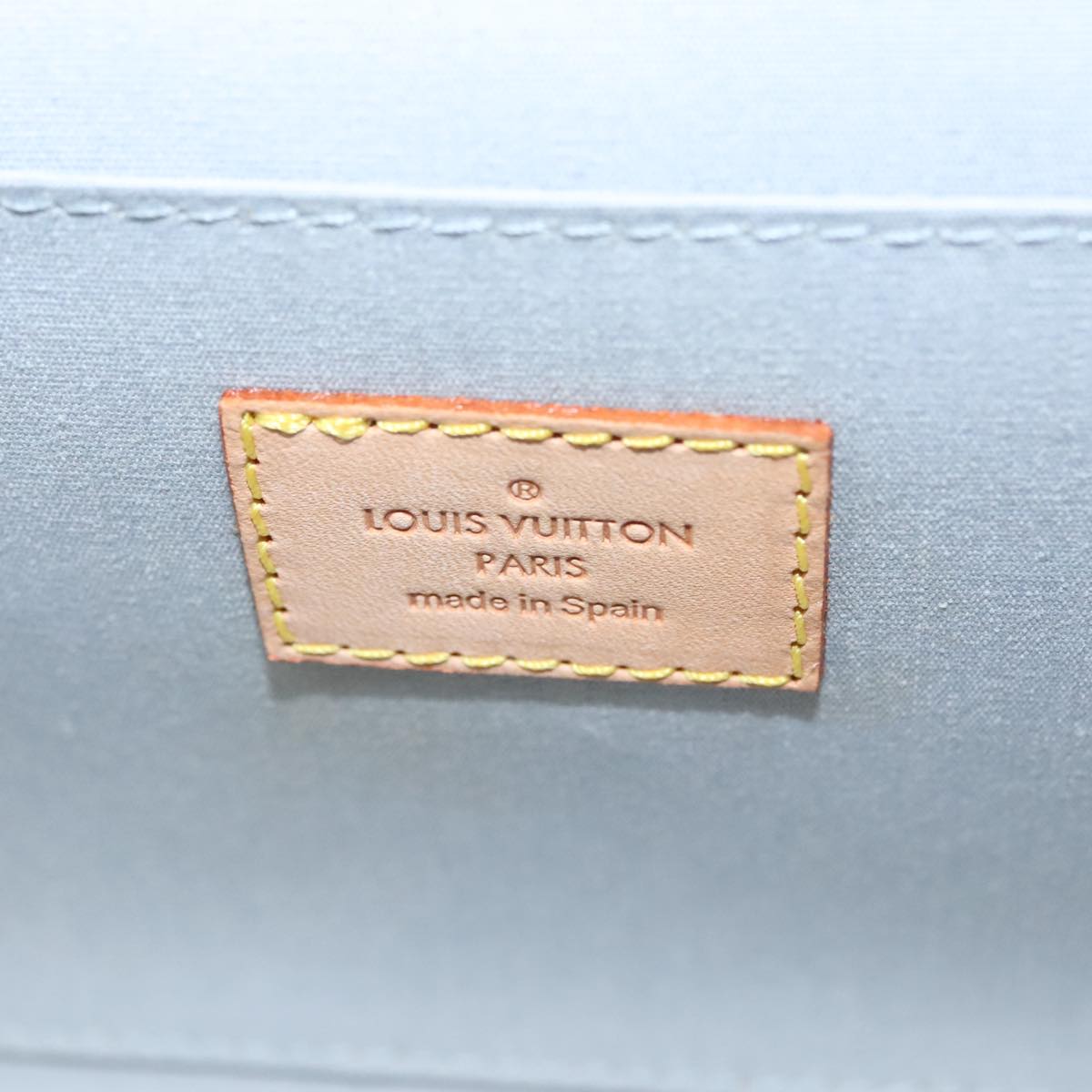 LOUIS VUITTON Monogram Vernis Roxbury Drive Hand Bag Perle M91374 LV Auth 91342