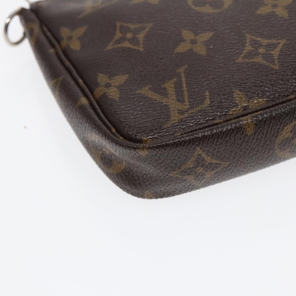 LOUIS VUITTON Monogram Pochette Accessoires Pouch M51980 LV Auth 91377