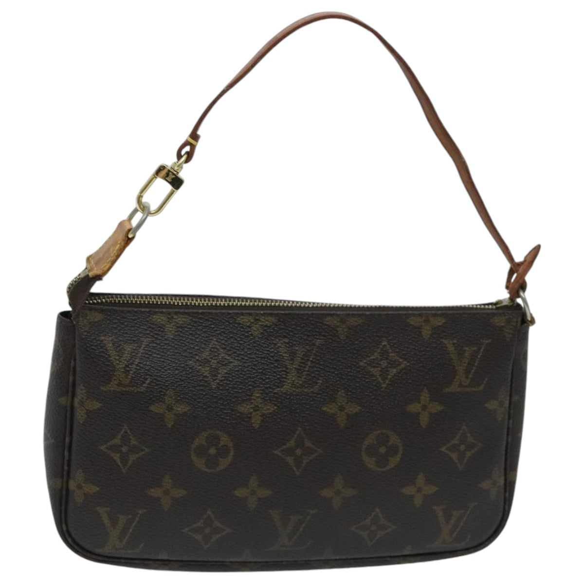 LOUIS VUITTON Monogram Pochette Accessoires Pouch M51980 LV Auth 91378