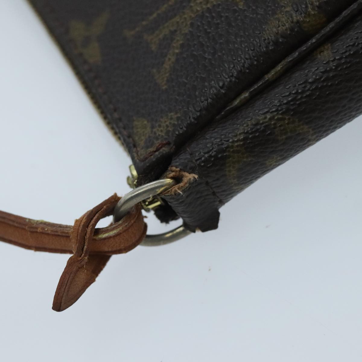 LOUIS VUITTON Monogram Pochette Accessoires Pouch M51980 LV Auth 91378